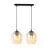 Emibig Hanglamp Istar Staal Zwart | Geschikt voor 2x E27 - Max 10W