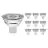Voordeelpak 10x Noxion LED Spot GU5.3 MR16 4.4W 345lm 60D - 827 Zeer Warm Wit | Dimbaar - Vervangt 35W