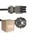 Voordeelpak 25x Noxion GST-Compatibel Voedingskabel - Vrouwlijk + Schuko Europlug - Zwart 1.5m - 3 pole 0.75mm2