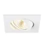 SLV New Tria 68 Spot Aluminium Wit Vierkant 11W 700lm 38D - 918-930 Dim To Warm | Zaagmaat 68mm - Beste Kleurweergave