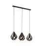 Eglo Pendelarmatuur Carlton 1 Zwart, Koper | Geschikt voor 3x E27
